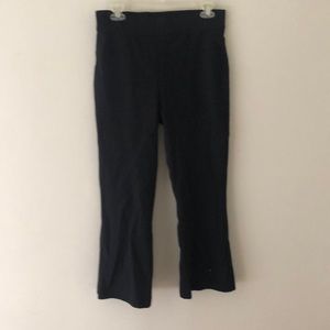 Spanx wide leg black pants | Sz L | 24” inseam | petite length